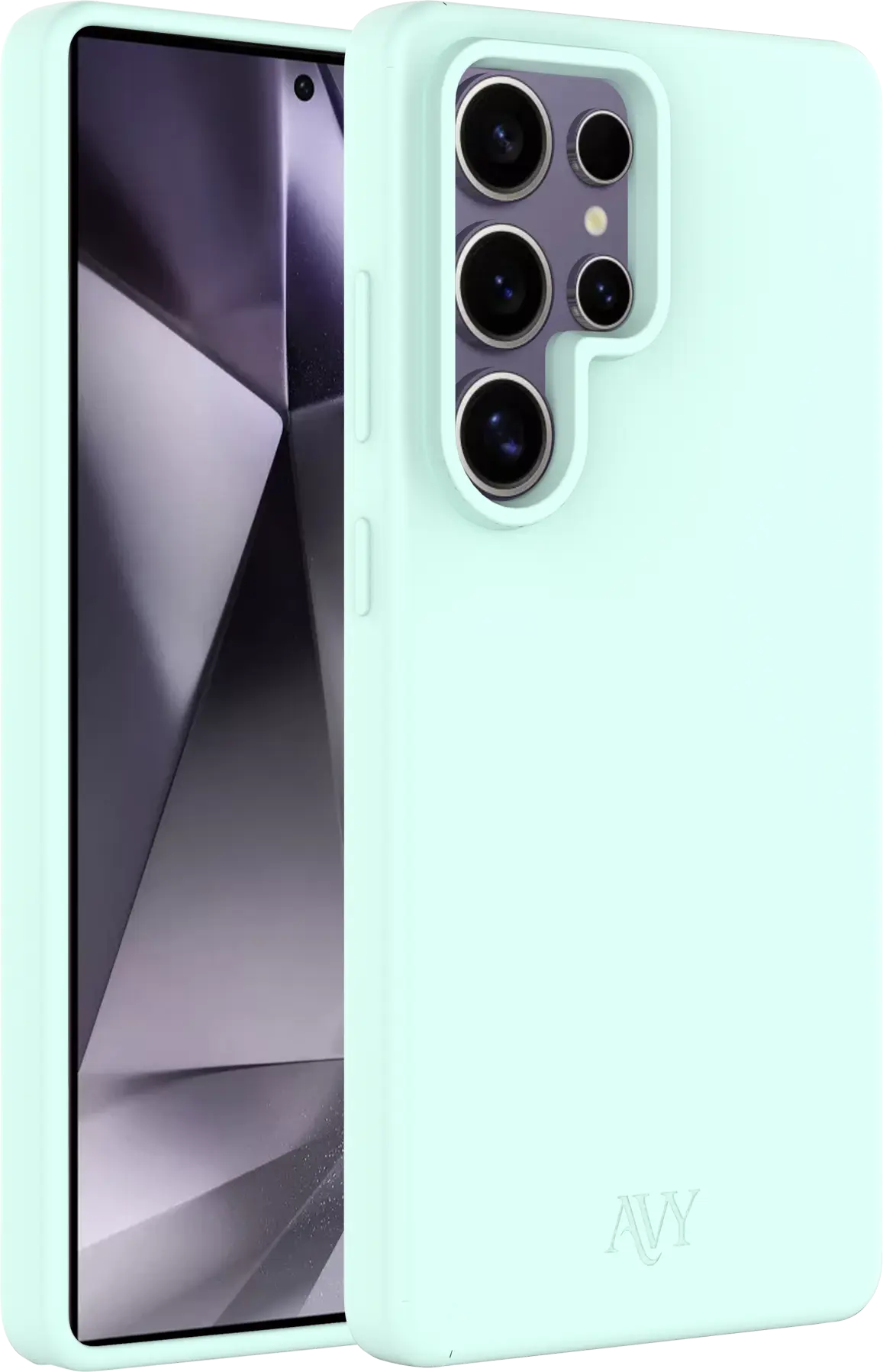 AVY Samsung Galaxy S25 Ultra Hoesje Liquid Silicone met MagSafe Matcha afbeelding 11