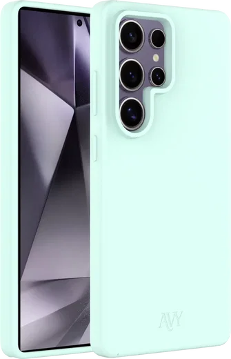 AVY Samsung Galaxy S25 Ultra Hoesje Liquid Silicone met MagSafe Matcha afbeelding 11