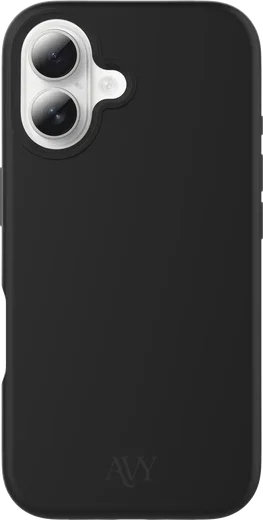 AVY Apple iPhone 16 Hoesje Liquid Silicone met MagSafe Zwart afbeelding 1