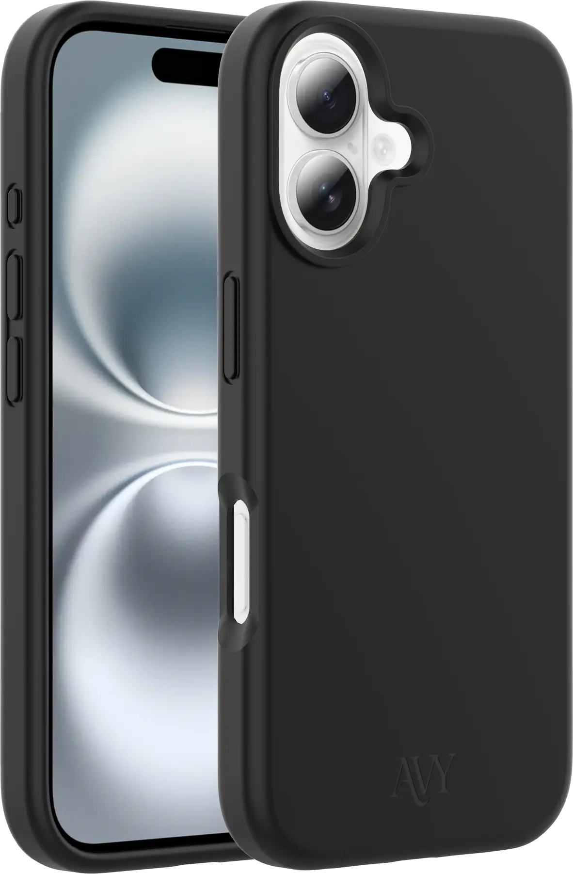 AVY Apple iPhone 16 Hoesje Liquid Silicone met MagSafe Zwart afbeelding 11