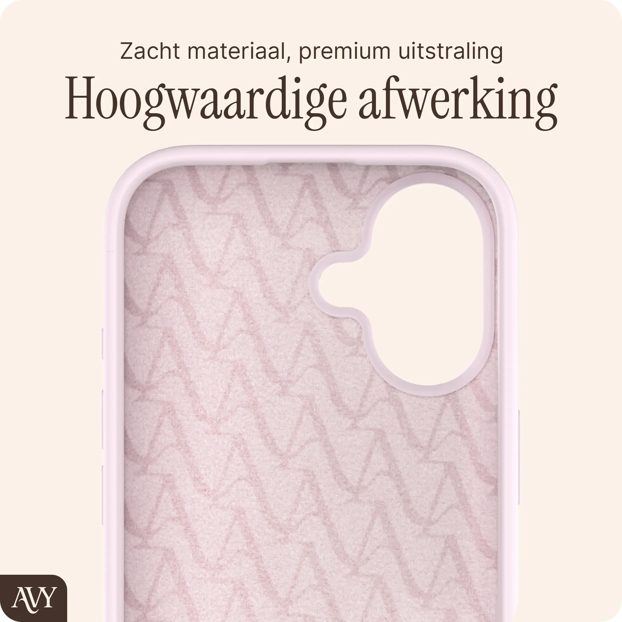 AVY Apple iPhone 16 Hoesje Liquid Silicone met MagSafe Roze afbeelding 10