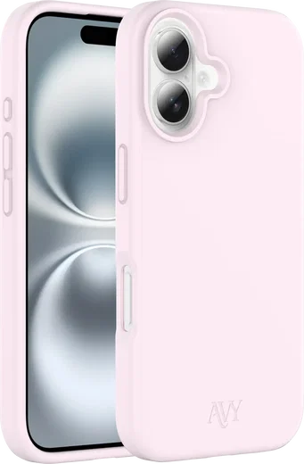 AVY Apple iPhone 16 Hoesje Liquid Silicone met MagSafe Roze afbeelding 11