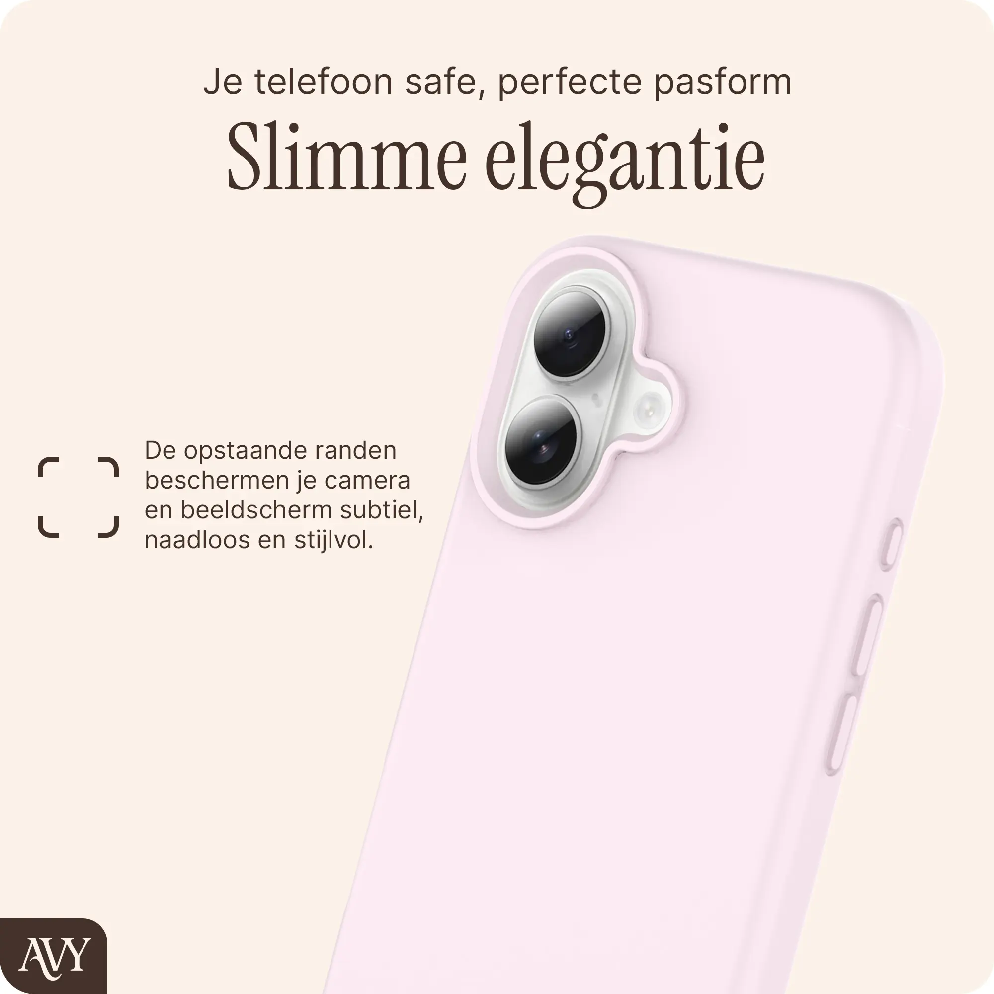 AVY Apple iPhone 16 Hoesje Liquid Silicone met MagSafe Roze afbeelding 9