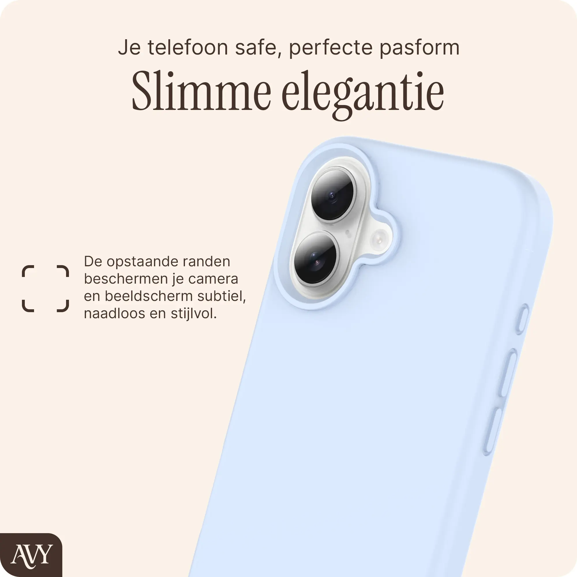 AVY Apple iPhone 16 Hoesje Liquid Silicone met MagSafe Blauw afbeelding 9