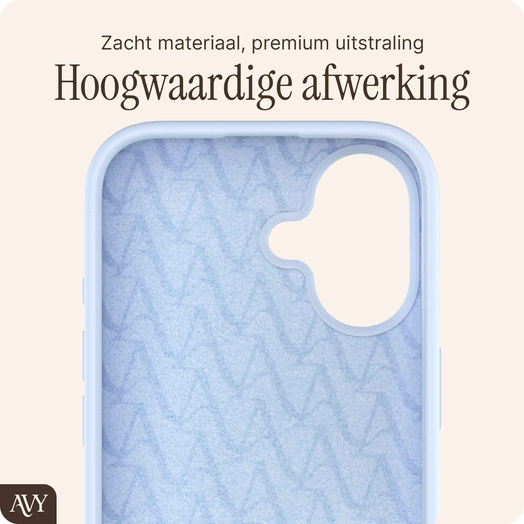 AVY Apple iPhone 16 Hoesje Liquid Silicone met MagSafe Blauw afbeelding 10