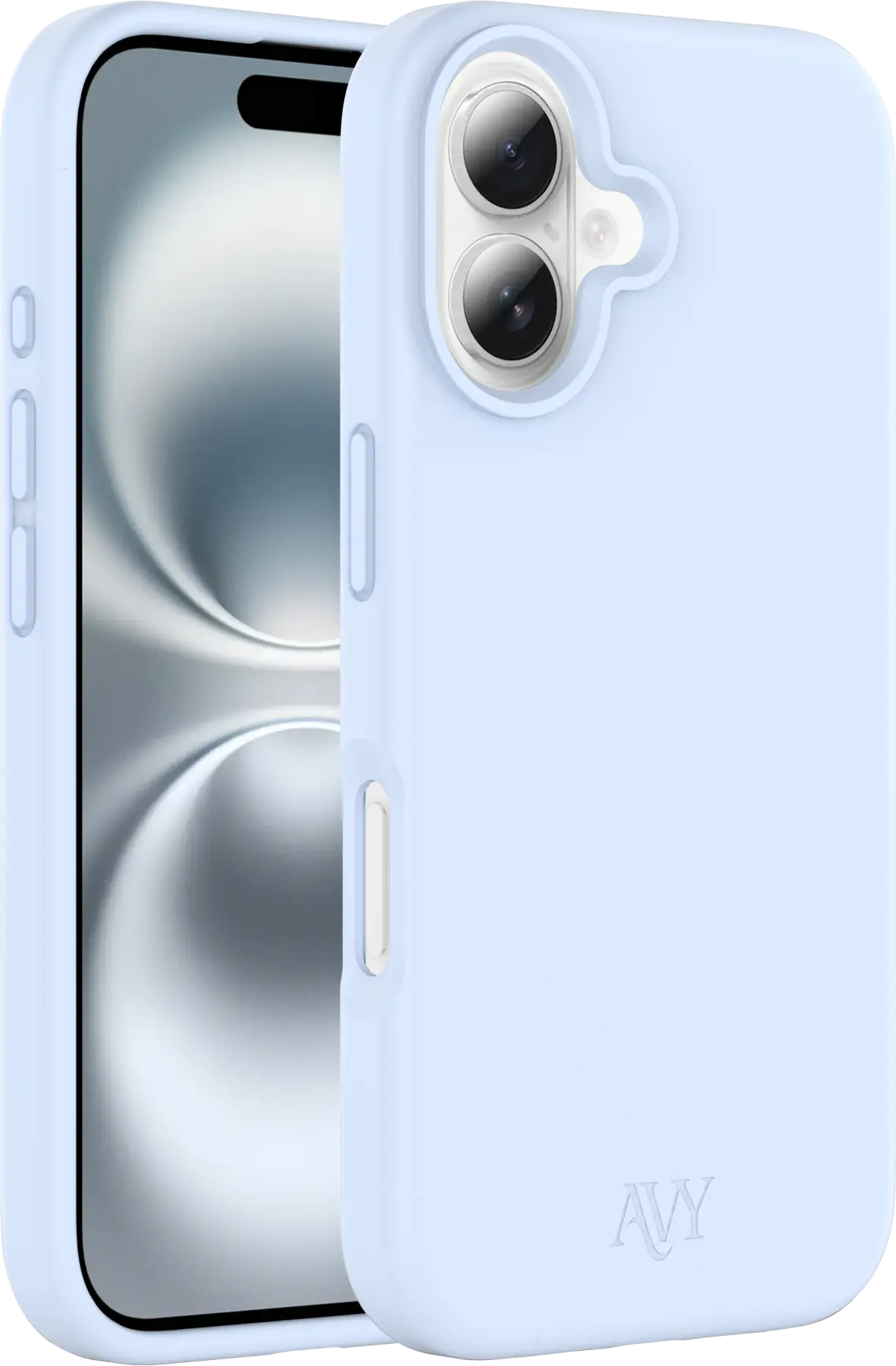 AVY Apple iPhone 16 Hoesje Liquid Silicone met MagSafe Blauw afbeelding 11