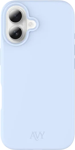 AVY Apple iPhone 16 Hoesje Liquid Silicone met MagSafe Blauw afbeelding 1