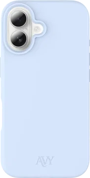 AVY Apple iPhone 16 Hoesje Liquid Silicone met MagSafe Blauw
