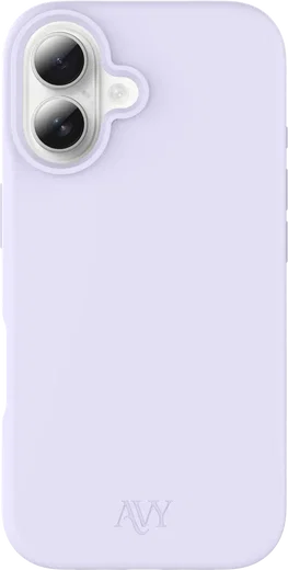 AVY Apple iPhone 16 Hoesje Liquid Silicone met MagSafe Paars afbeelding 1