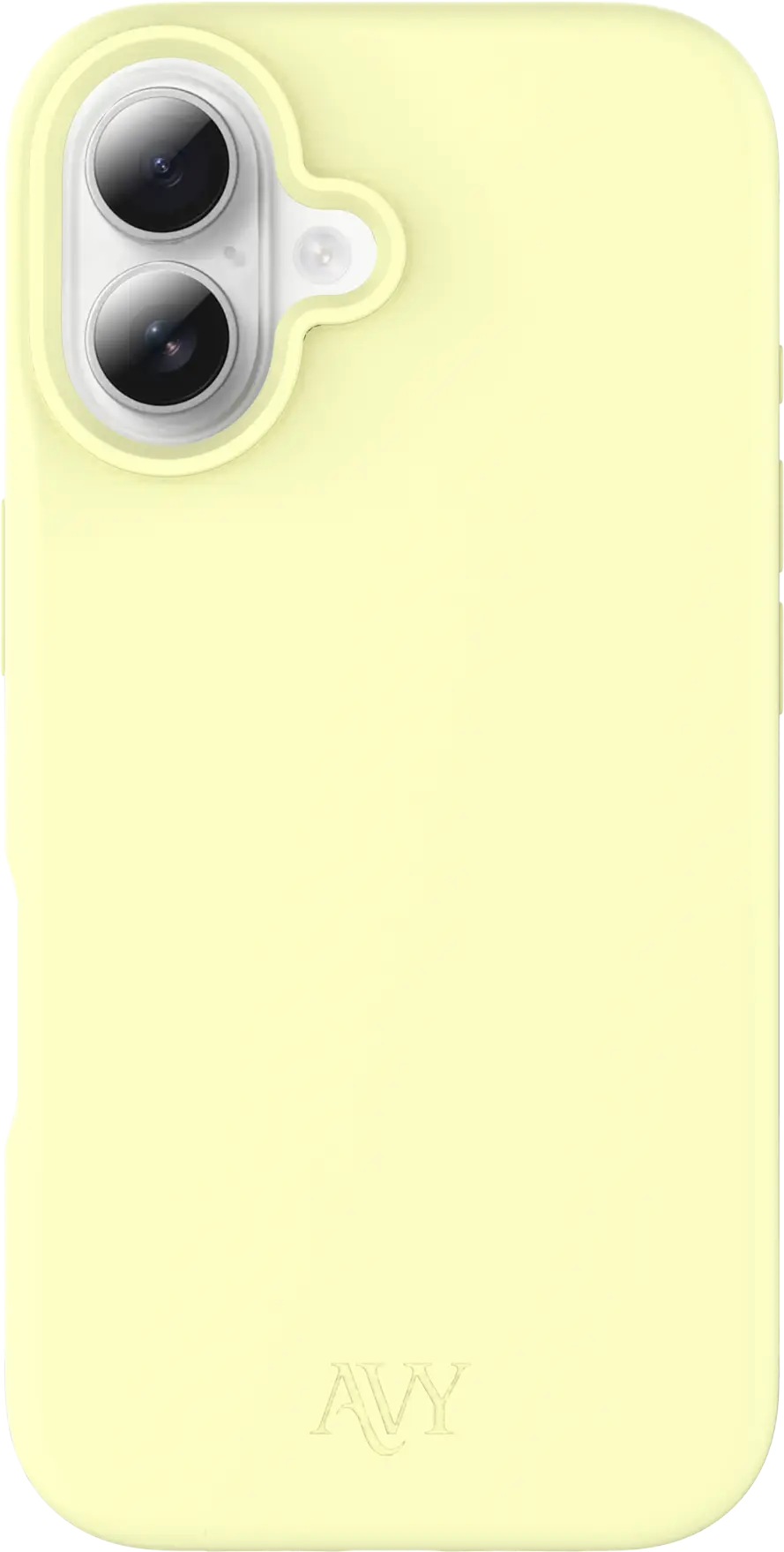 AVY Apple iPhone 16 Hoesje Liquid Silicone met MagSafe Butter Yellow afbeelding 1