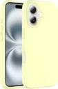 AVY Apple iPhone 16 Hoesje Liquid Silicone met MagSafe Butter Yellow