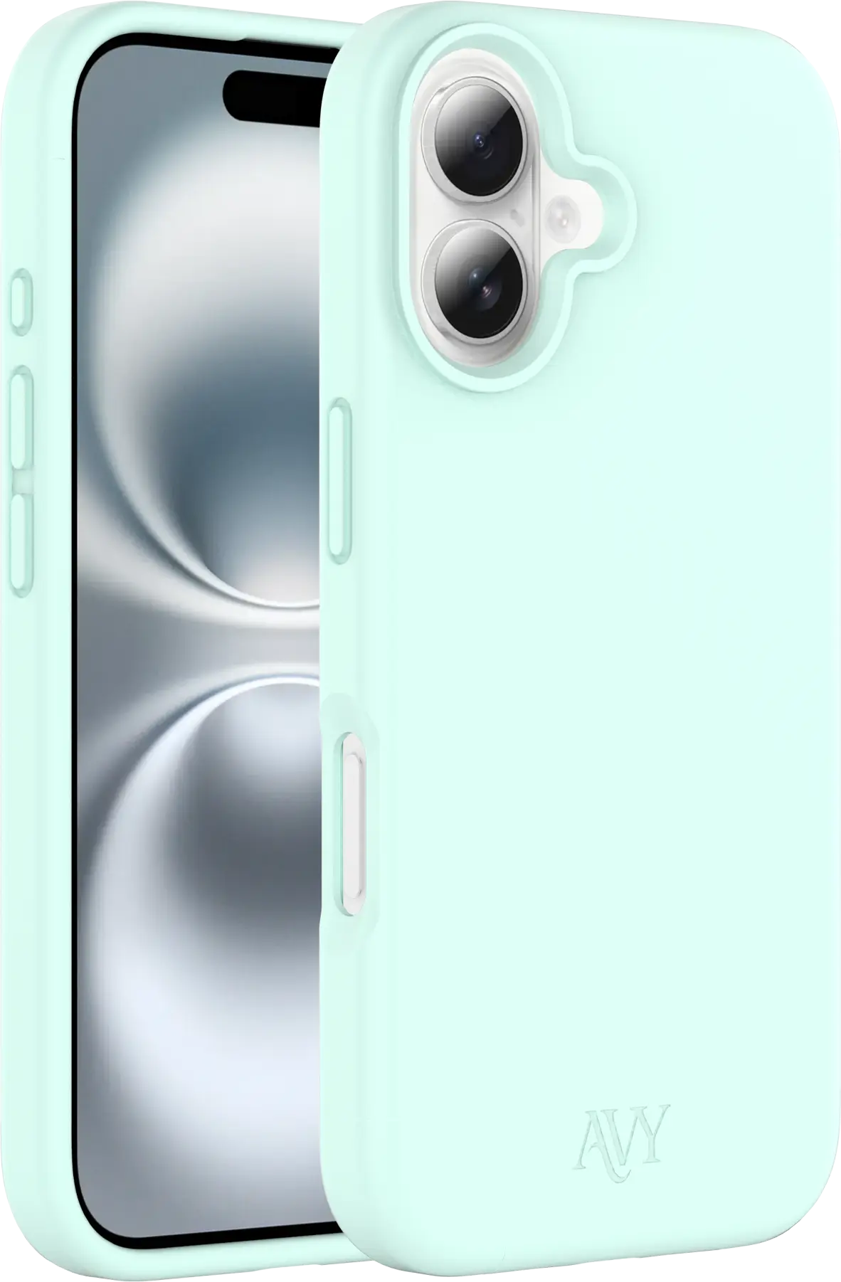 AVY Apple iPhone 16 Hoesje Liquid Silicone met MagSafe Matcha afbeelding 11