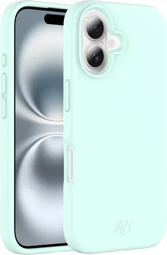 AVY Apple iPhone 16 Hoesje Liquid Silicone met MagSafe Matcha afbeelding 11