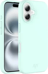 AVY Apple iPhone 16 Hoesje Liquid Silicone met MagSafe Matcha afbeelding