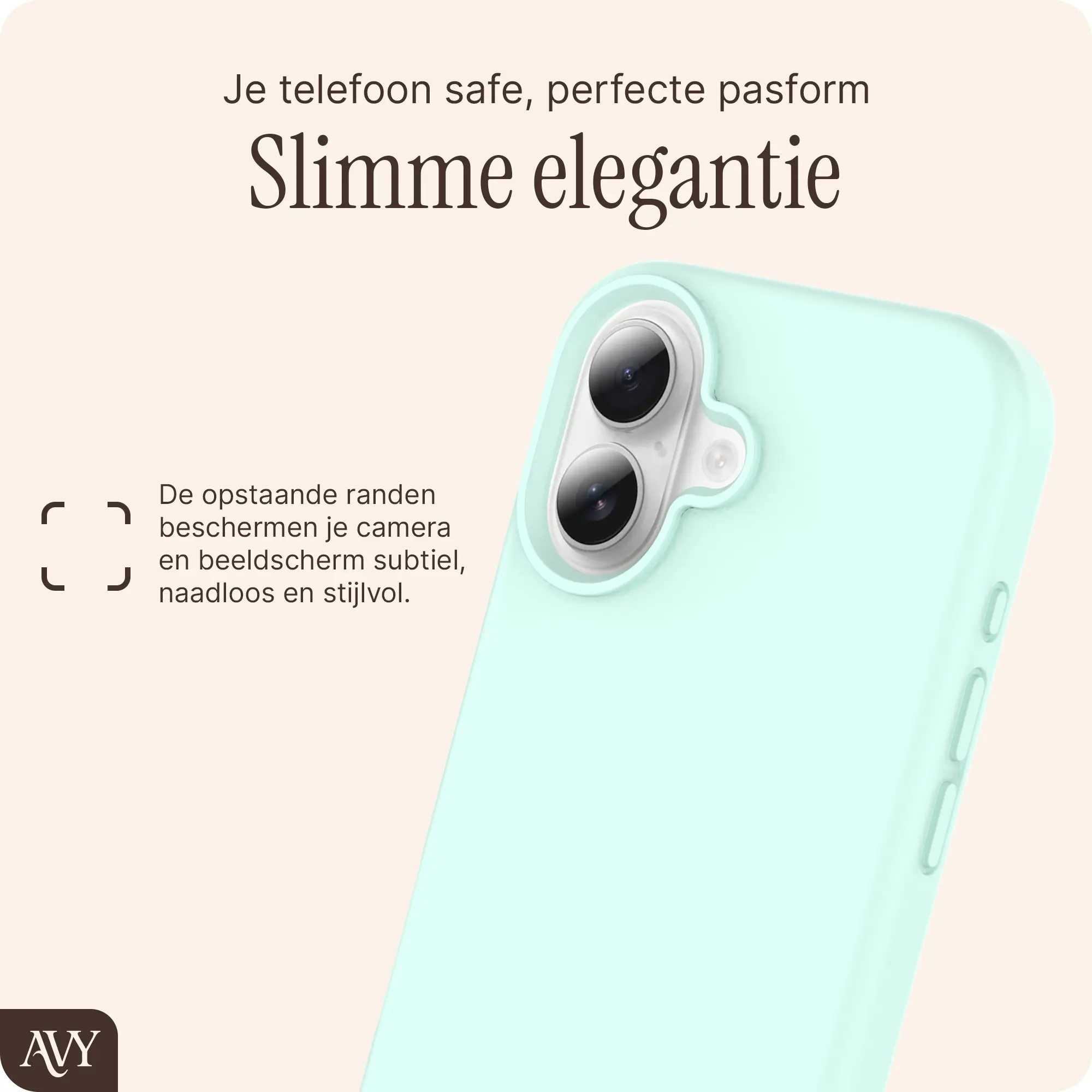 AVY Apple iPhone 16 Hoesje Liquid Silicone met MagSafe Matcha afbeelding 9