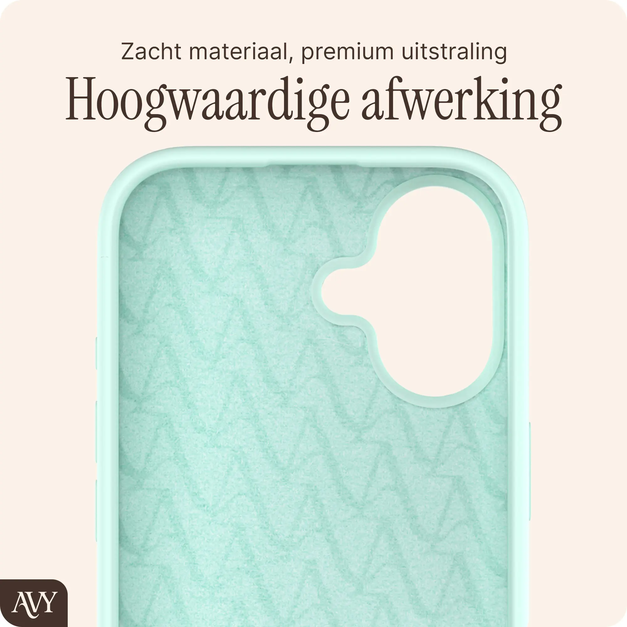AVY Apple iPhone 16 Hoesje Liquid Silicone met MagSafe Matcha afbeelding 10