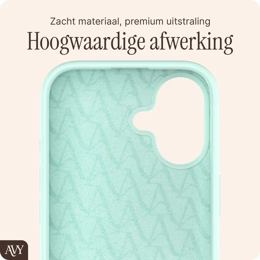 AVY Apple iPhone 16 Hoesje Liquid Silicone met MagSafe Matcha afbeelding 10