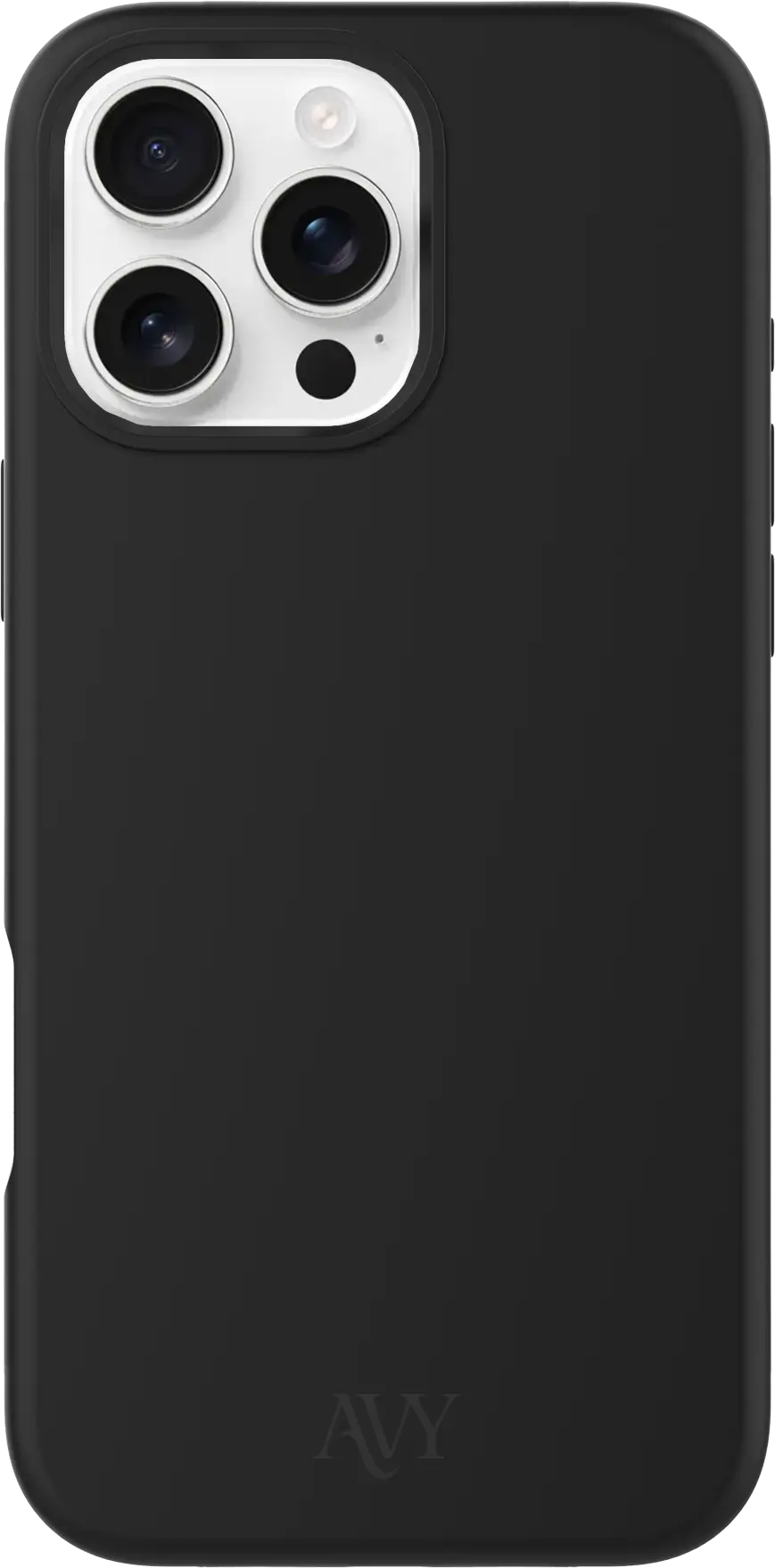 AVY Apple iPhone 16 Pro Hoesje Liquid Silicone met MagSafe Zwart afbeelding 1