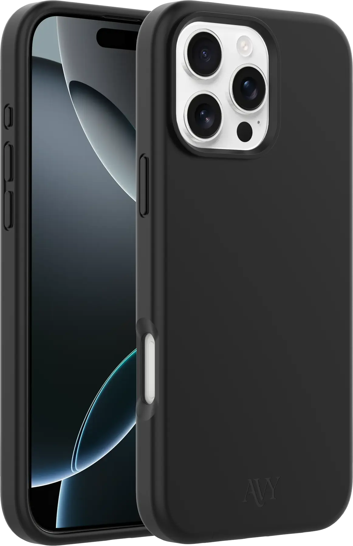 AVY Apple iPhone 16 Pro Hoesje Liquid Silicone met MagSafe Zwart afbeelding 11
