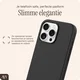 AVY Apple iPhone 16 Pro Hoesje Liquid Silicone met MagSafe Zwart afbeelding 9