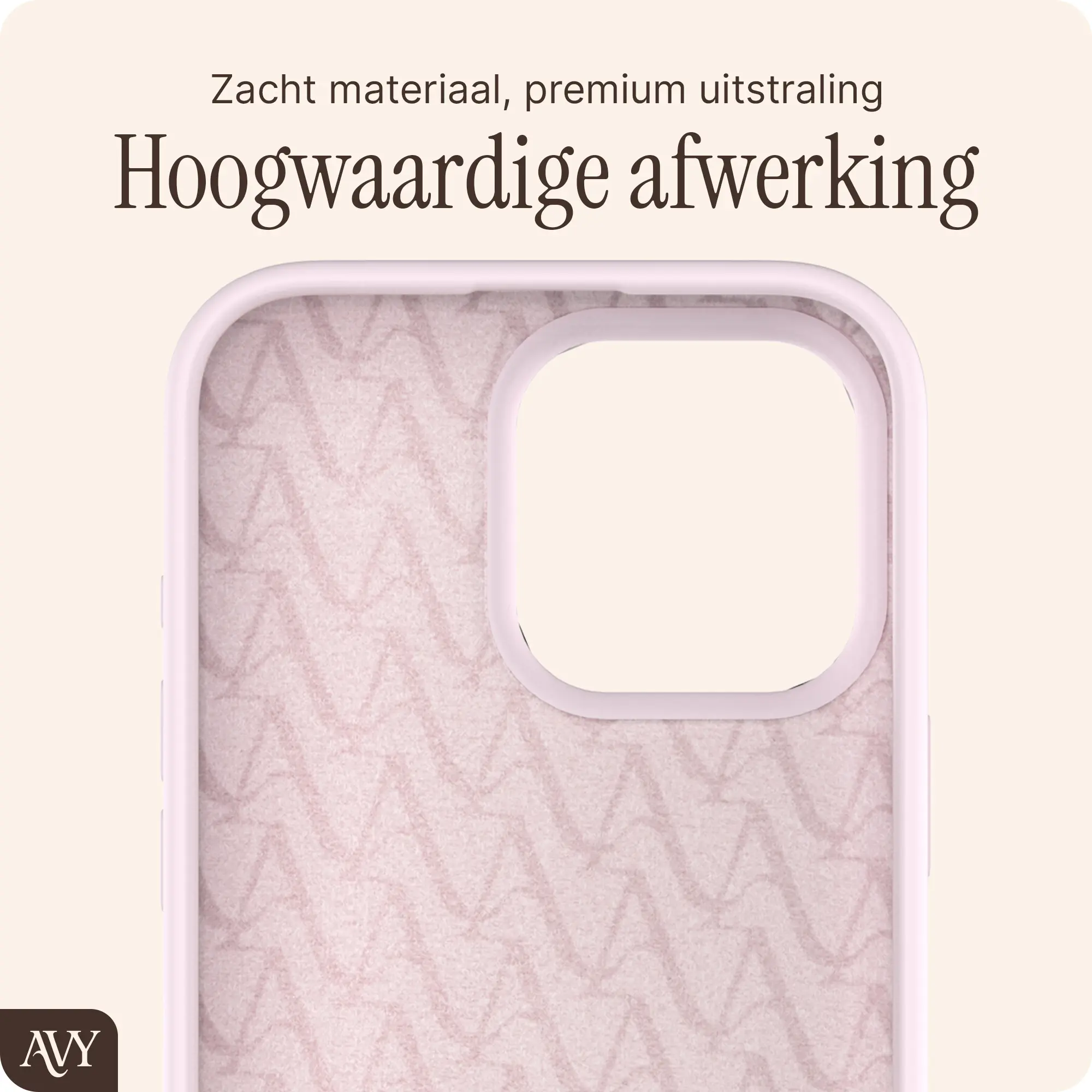 AVY Apple iPhone 16 Pro Hoesje Liquid Silicone met MagSafe Roze afbeelding 10
