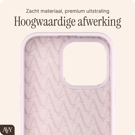 AVY Apple iPhone 16 Pro Hoesje Liquid Silicone met MagSafe Roze afbeelding 10