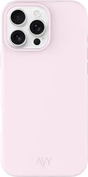 AVY Apple iPhone 16 Pro Hoesje Liquid Silicone met MagSafe Roze afbeelding