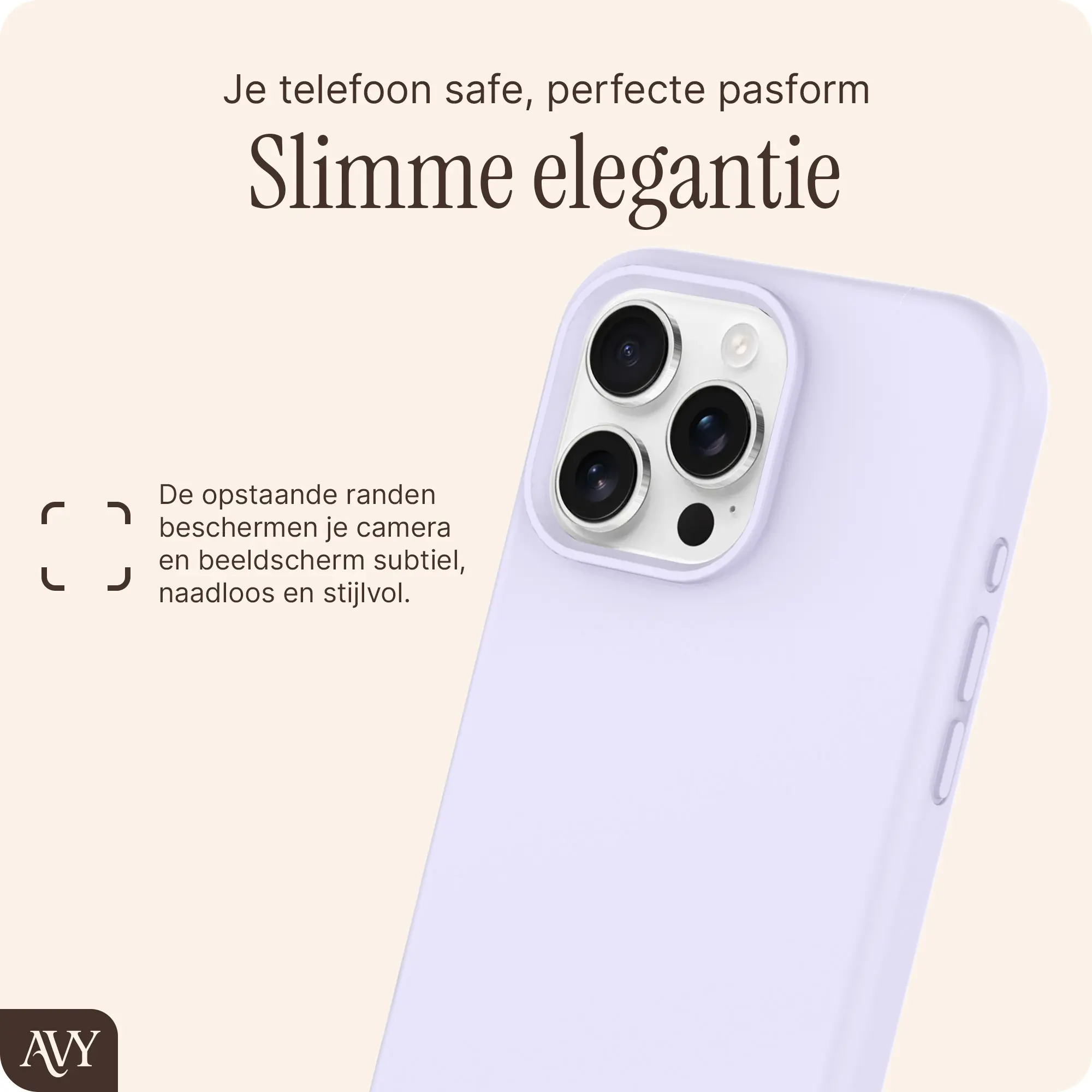 AVY Apple iPhone 16 Pro Hoesje Liquid Silicone met MagSafe Paars afbeelding 9