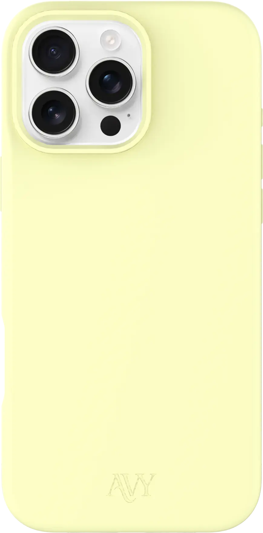AVY Apple iPhone 16 Pro Hoesje Liquid Silicone met MagSafe Butter Yellow afbeelding 1