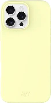 AVY Apple iPhone 16 Pro Hoesje Liquid Silicone met MagSafe Butter Yellow