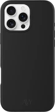 AVY Apple iPhone 16 Pro Max Hoesje Liquid Silicone met MagSafe Zwart