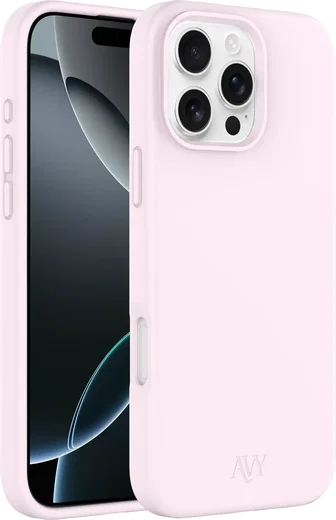 AVY Apple iPhone 16 Pro Max Hoesje Liquid Silicone met MagSafe Roze afbeelding 11