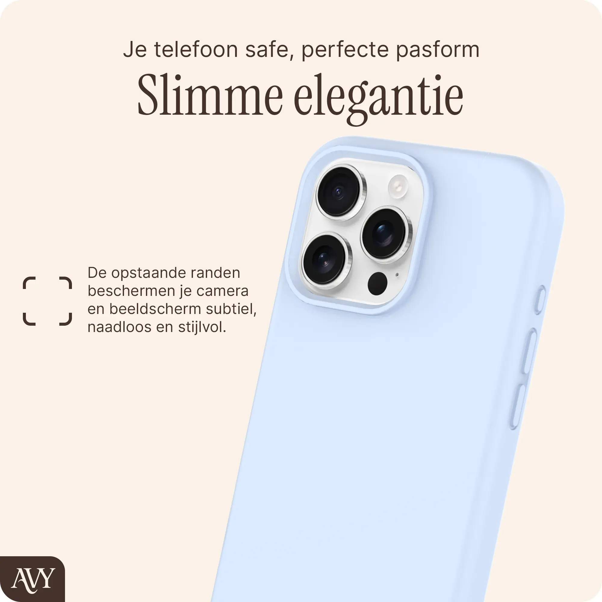 AVY Apple iPhone 16 Pro Max Hoesje Liquid Silicone met MagSafe Blauw afbeelding 9