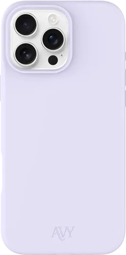 AVY Apple iPhone 16 Pro Max Hoesje Liquid Silicone met MagSafe Paars afbeelding 1