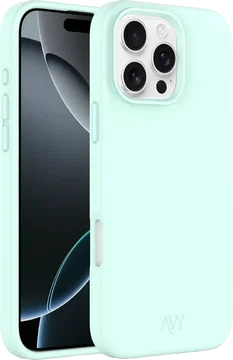 AVY Apple iPhone 16 Pro Max Hoesje Liquid Silicone met MagSafe Matcha