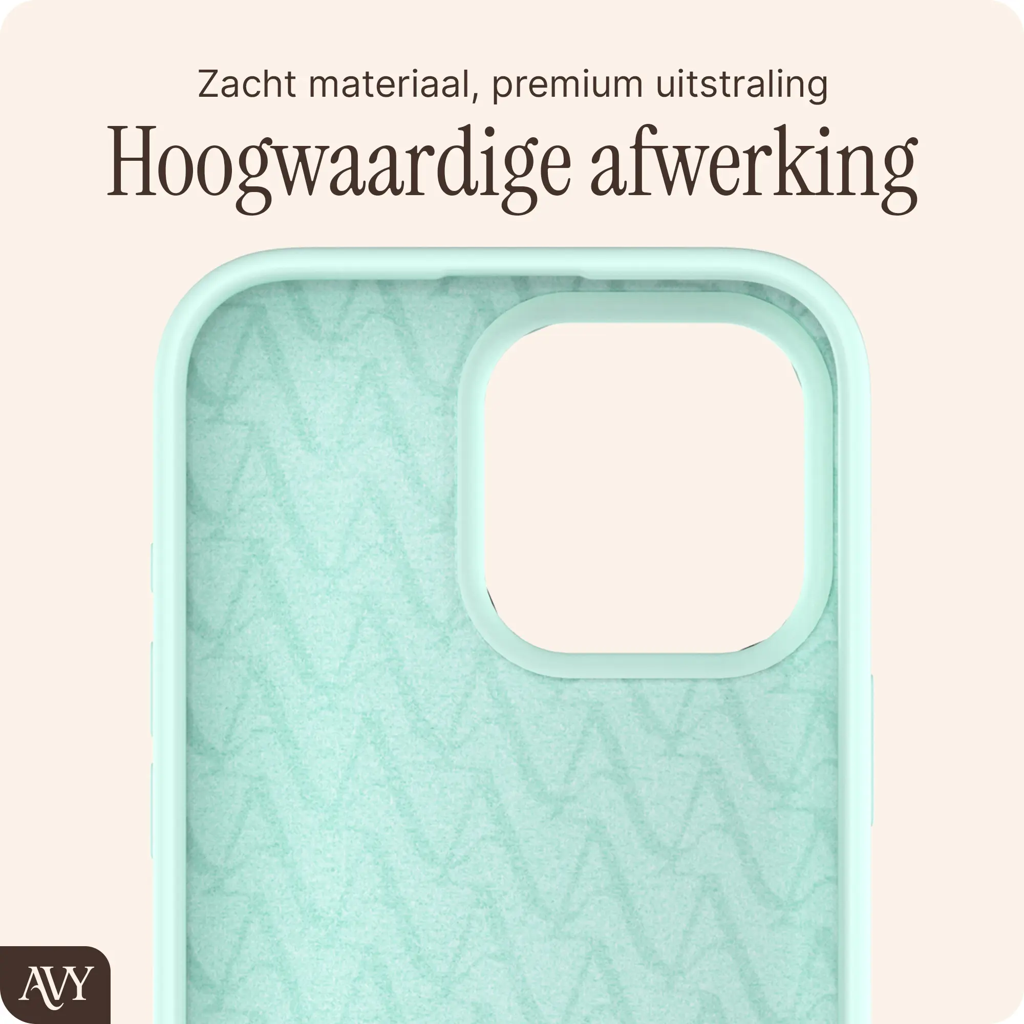 AVY Apple iPhone 16 Pro Max Hoesje Liquid Silicone met MagSafe Matcha afbeelding 10