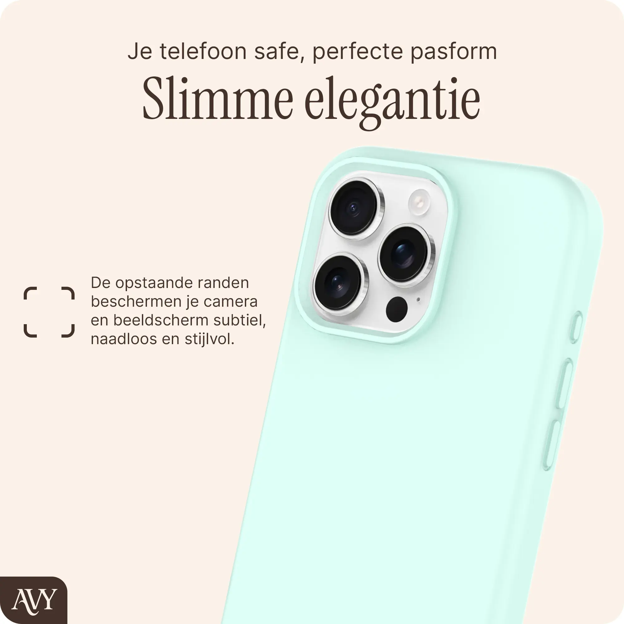 AVY Apple iPhone 16 Pro Max Hoesje Liquid Silicone met MagSafe Matcha afbeelding 9