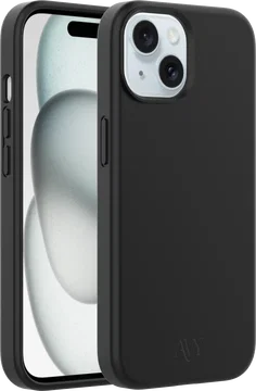 AVY Apple iPhone 15 Hoesje Liquid Silicone met MagSafe Zwart
