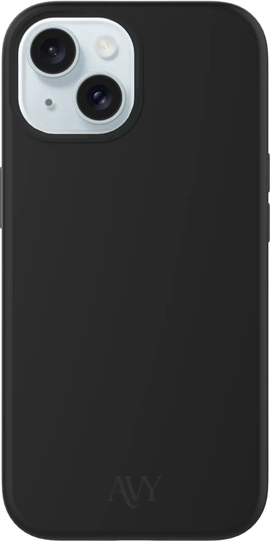 AVY Apple iPhone 15 Hoesje Liquid Silicone met MagSafe Zwart afbeelding 1