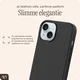 AVY Apple iPhone 15 Hoesje Liquid Silicone met MagSafe Zwart afbeelding 9