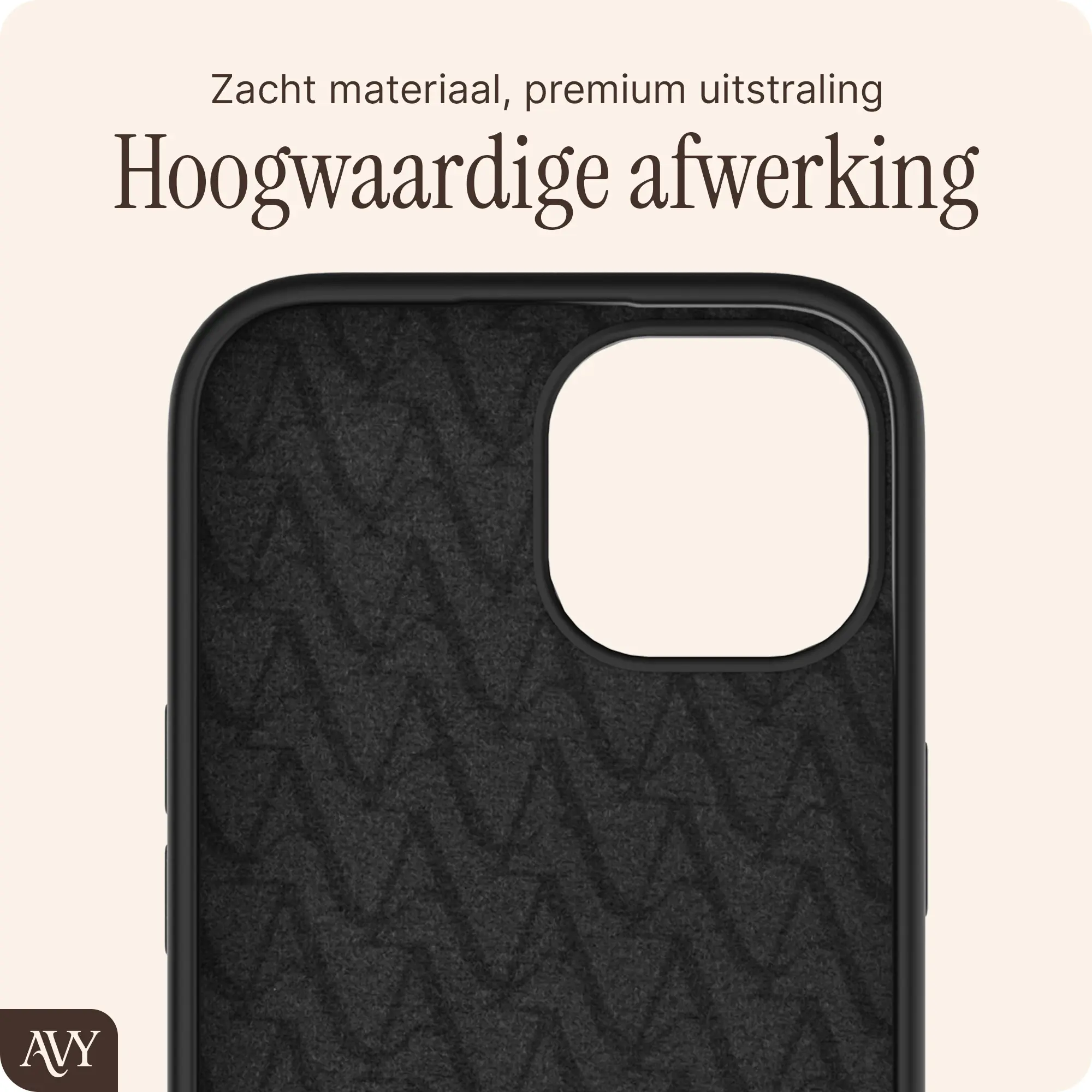 AVY Apple iPhone 15 Hoesje Liquid Silicone met MagSafe Zwart afbeelding 10