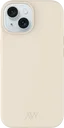 AVY Apple iPhone 15 Hoesje Liquid Silicone met MagSafe Beige
