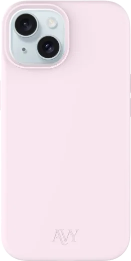 AVY Apple iPhone 15 Hoesje Liquid Silicone met MagSafe Roze afbeelding 1