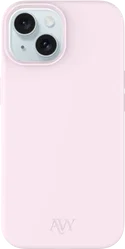 AVY Apple iPhone 15 Hoesje Liquid Silicone met MagSafe Roze afbeelding