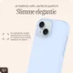 AVY Apple iPhone 15 Hoesje Liquid Silicone met MagSafe Blauw afbeelding 9