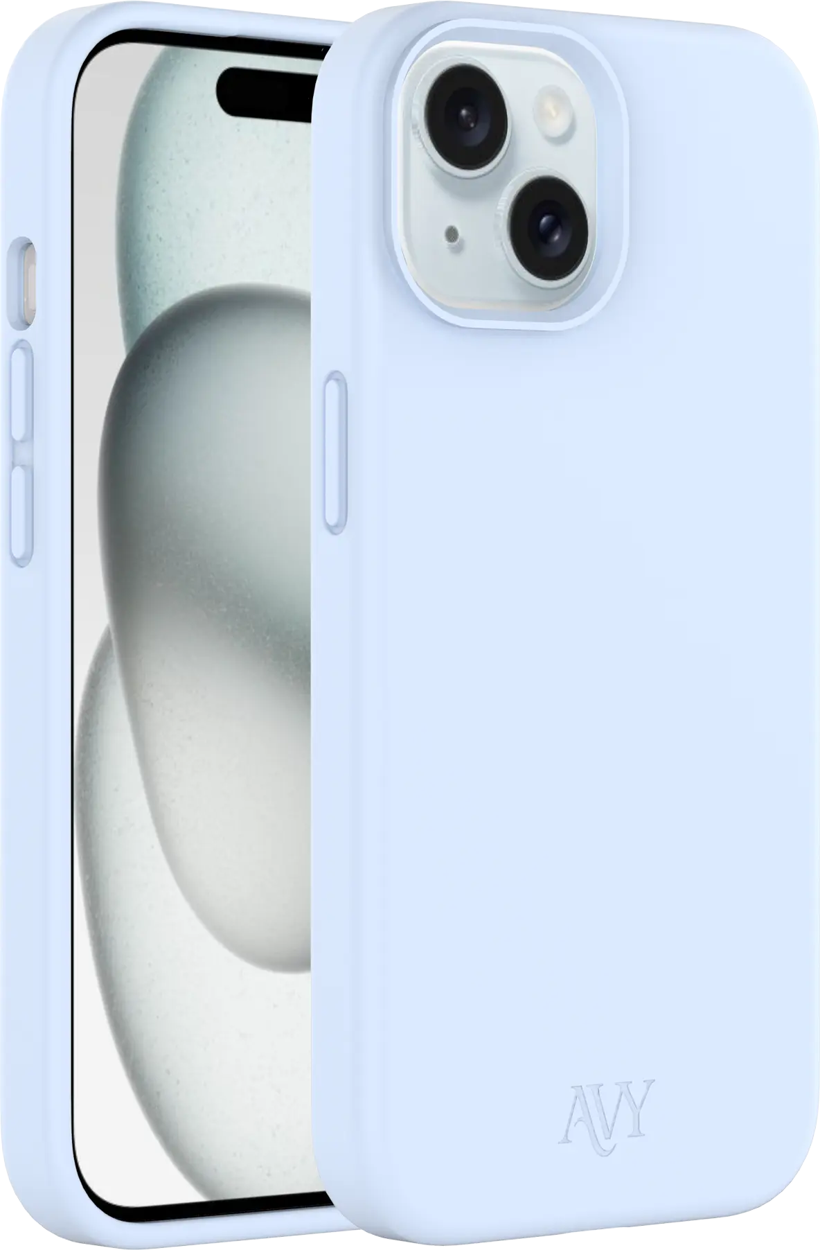 AVY Apple iPhone 15 Hoesje Liquid Silicone met MagSafe Blauw afbeelding 11