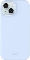 AVY Apple iPhone 15 Hoesje Liquid Silicone met MagSafe Blauw afbeelding