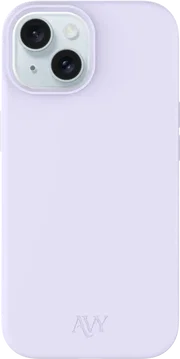 AVY Apple iPhone 15 Hoesje Liquid Silicone met MagSafe Paars