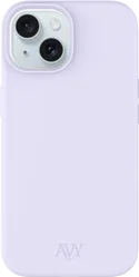 AVY Apple iPhone 15 Hoesje Liquid Silicone met MagSafe Paars afbeelding