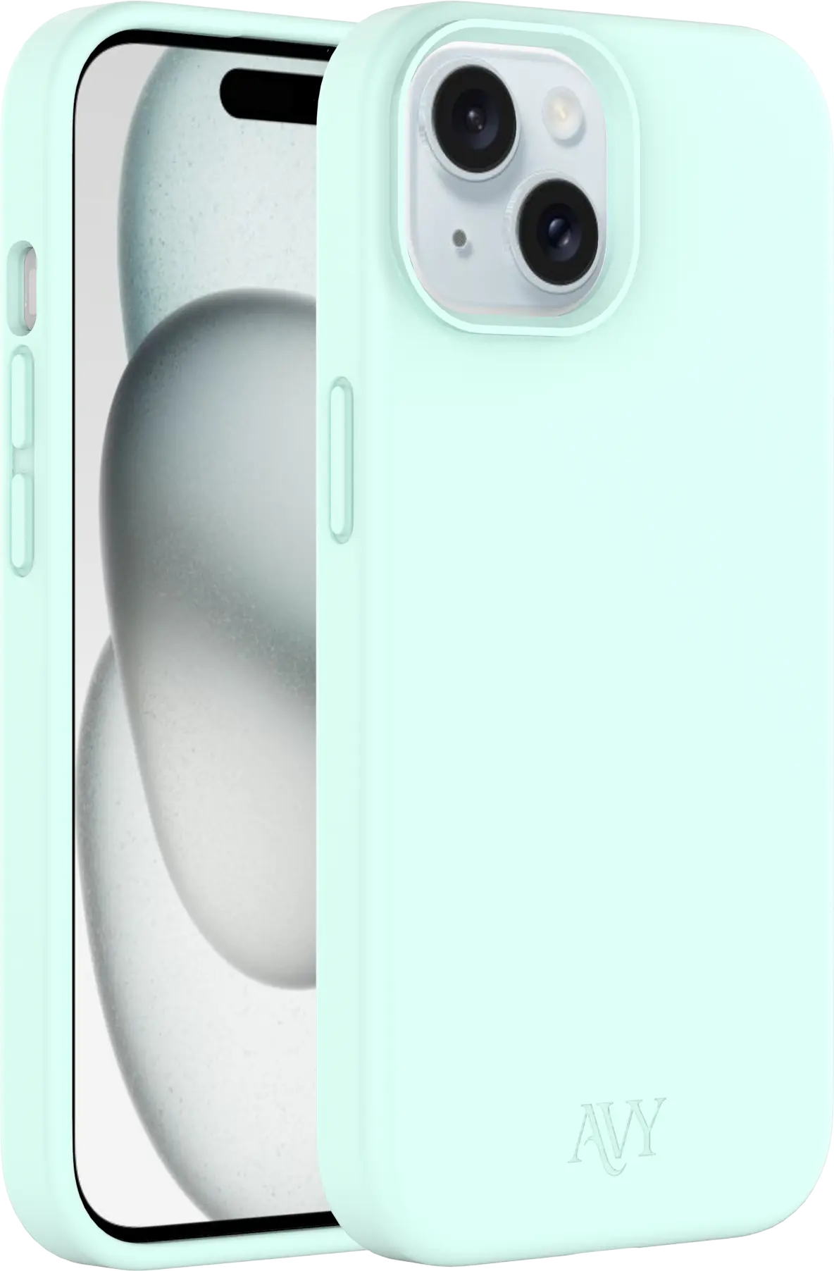 AVY Apple iPhone 15 Hoesje Liquid Silicone met MagSafe Matcha afbeelding 11